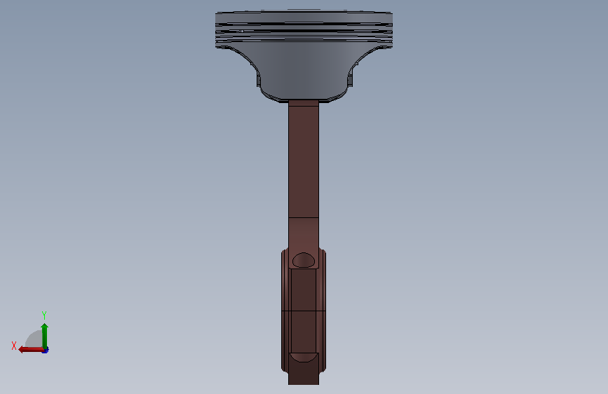 A0019008-锻造活塞 背面视图