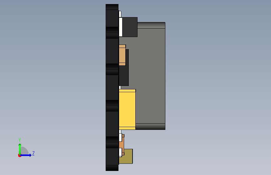 A0019039-Waveshare DC5-36-TO-DC3V3-5 SMD 版本紧凑型 DC-DC 降压稳压模块 左侧视图