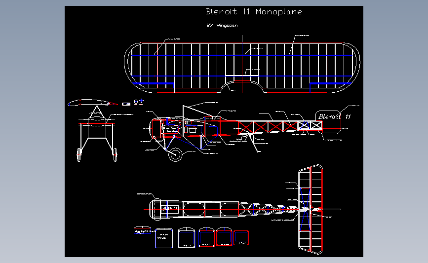 飞机航模Bleriot 11