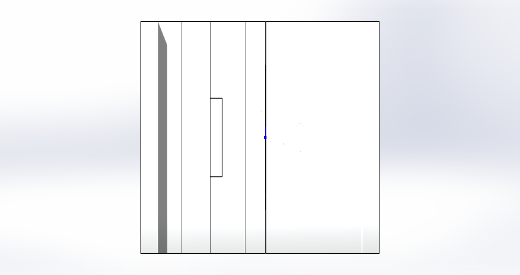气泵盖子模具设计 左侧视图
