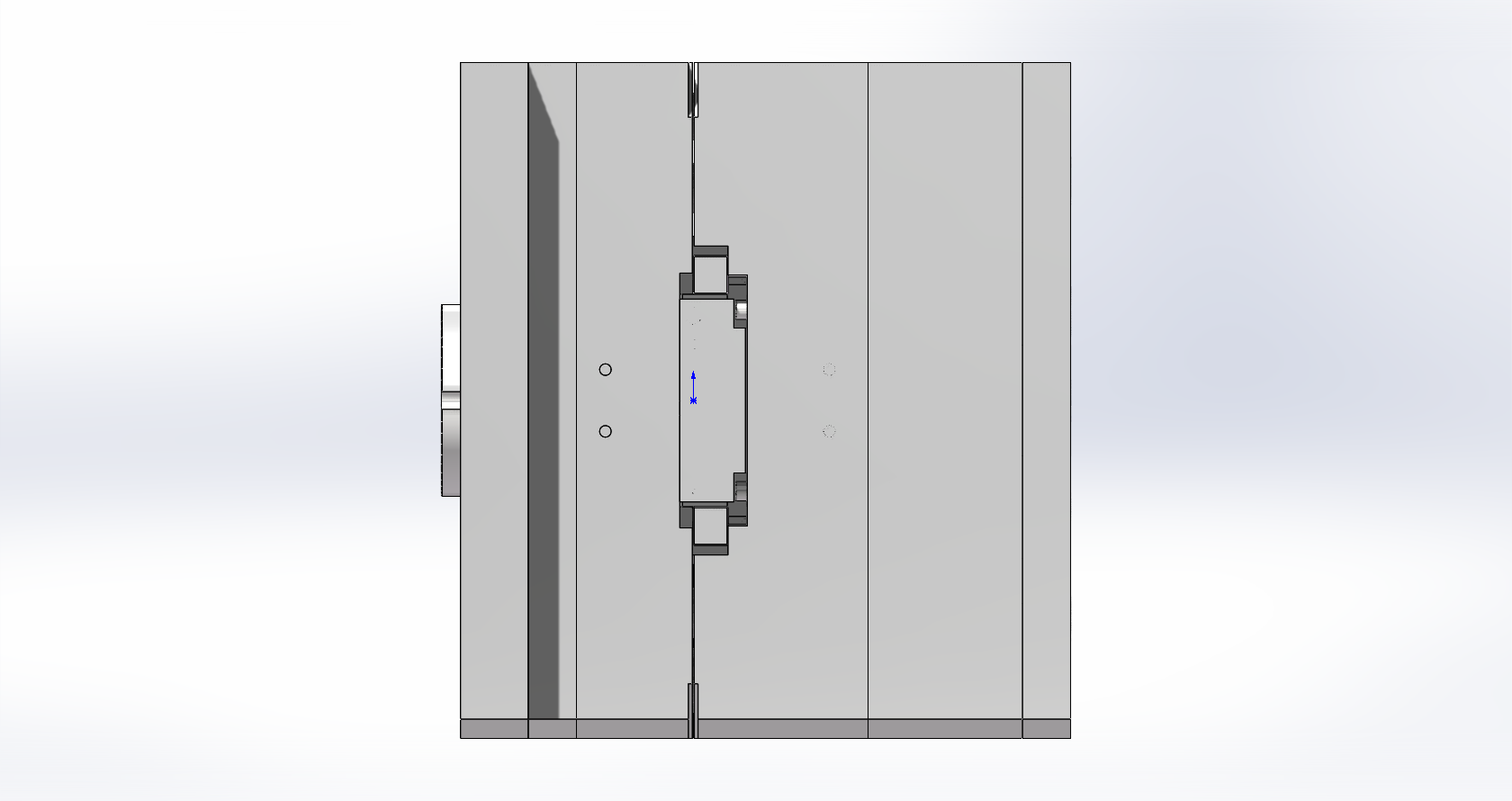 显示器盖子模具设计 右侧视图