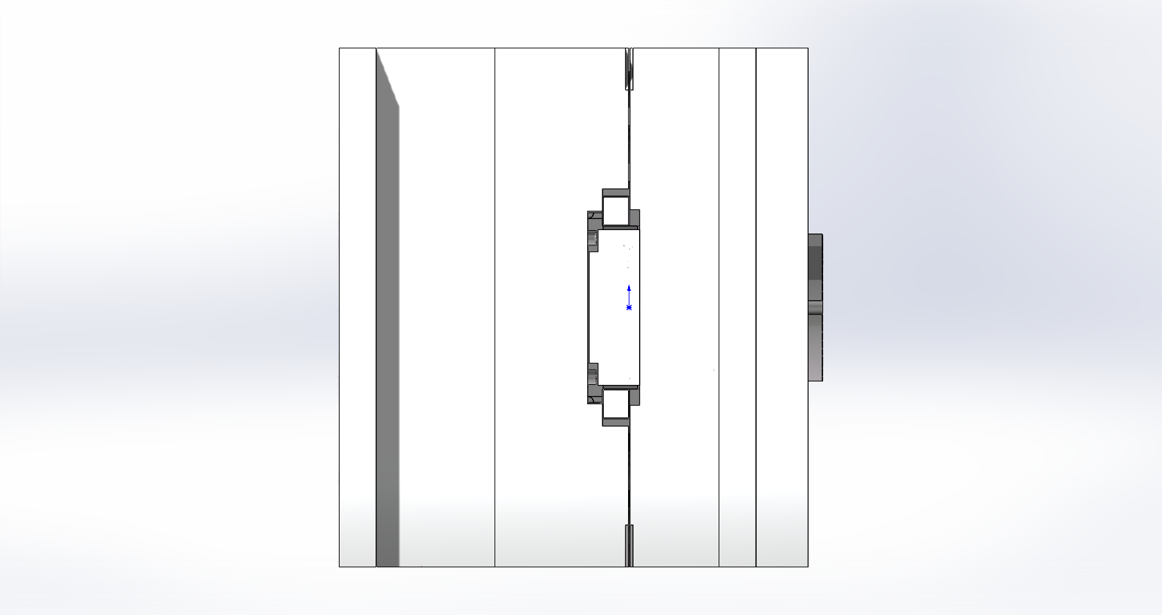 显示器盖子模具设计 左侧视图