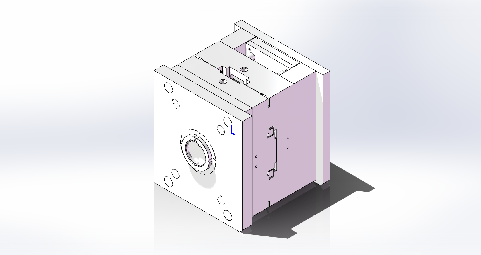 显示器盖子模具设计