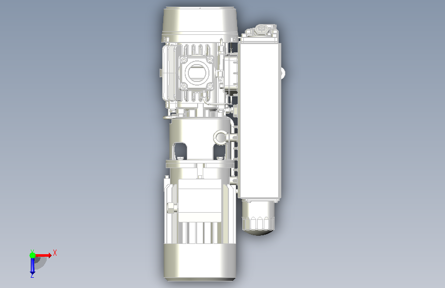 真空泵 ETR-SE040 意塔尔 俯视图