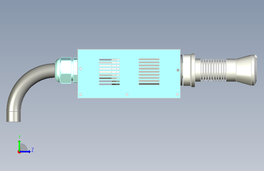 直驱式射流型低温等离子旋转喷枪PSPT-DWJ60V2-RJ 左侧视图