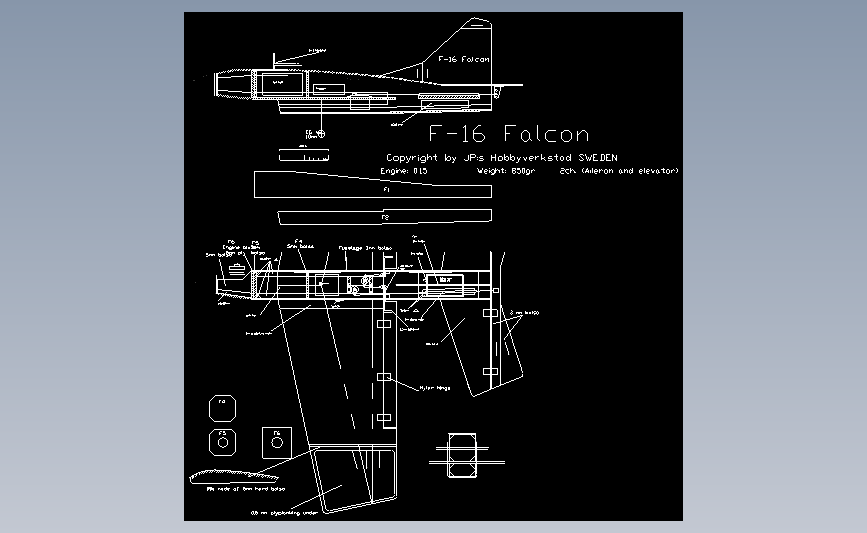 飞机航模F16 Falcon