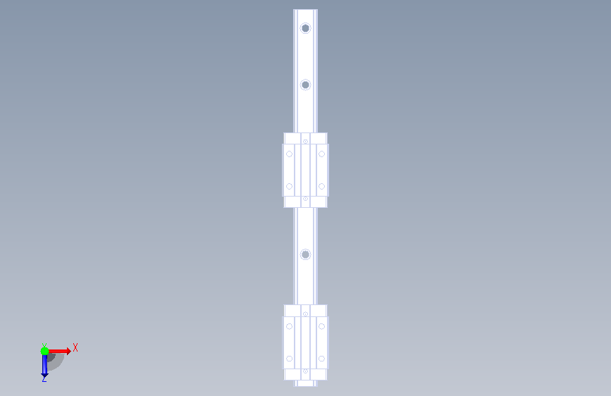 HGH45CA2R700Z0CZZ-35-35 直线导轨 俯视图