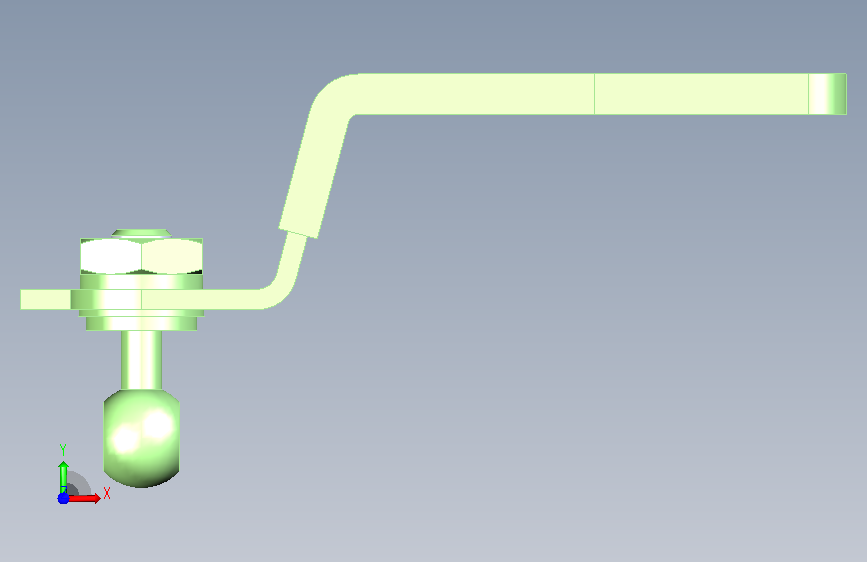 HANDLE_球阀_BRTKA10A_MISUMI 正面视图