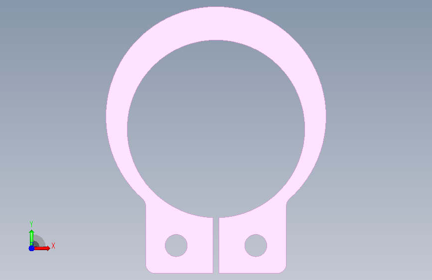 Retaining Ring C Ex-1_铰链销_CCG10-35.0_MISUMI 正面视图