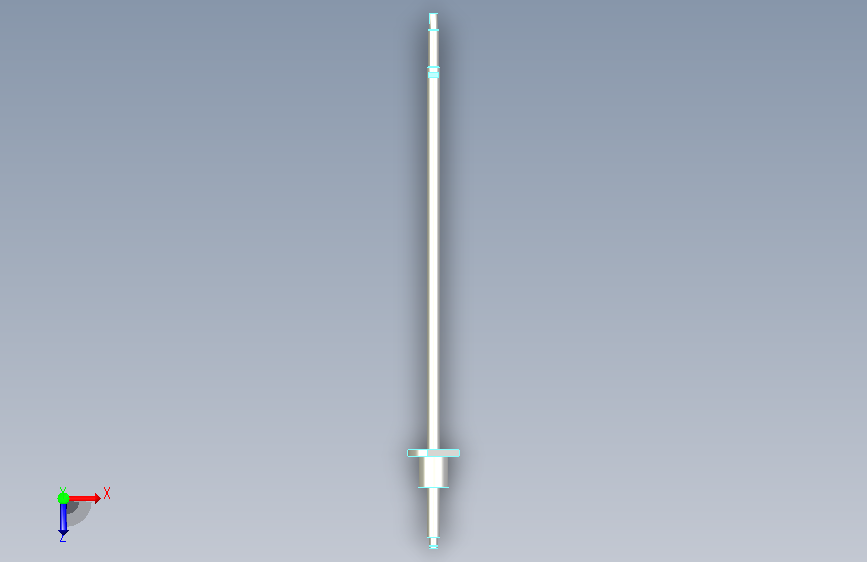 YHD滚珠丝杆_LCH02-12-5-L500-装配 俯视图