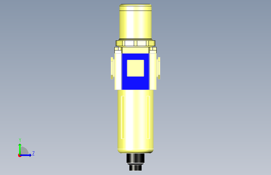 亚德客#GFR40015AJF1K 调压过滤器 左侧视图
