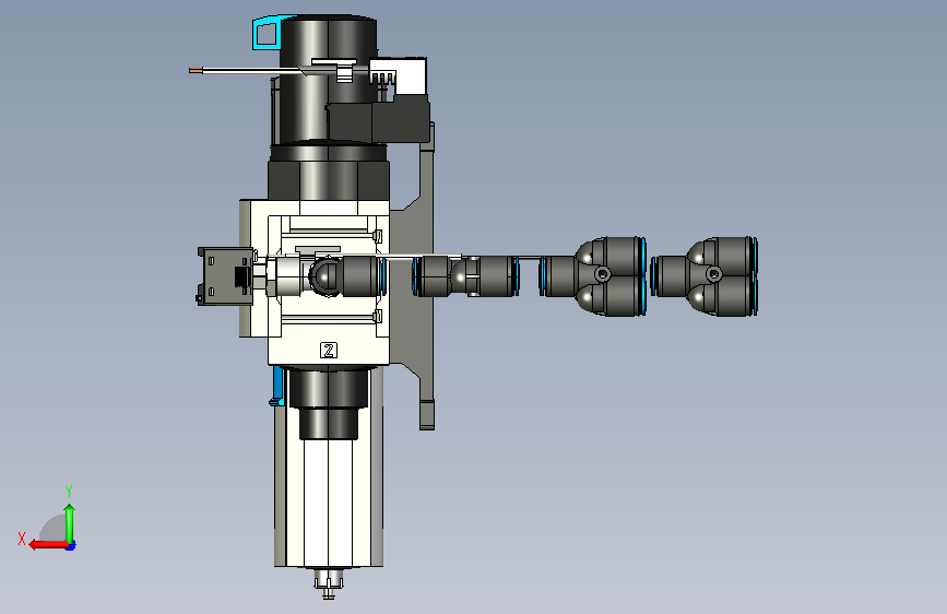 WP气源组件(FESTO)-ST001 背面视图