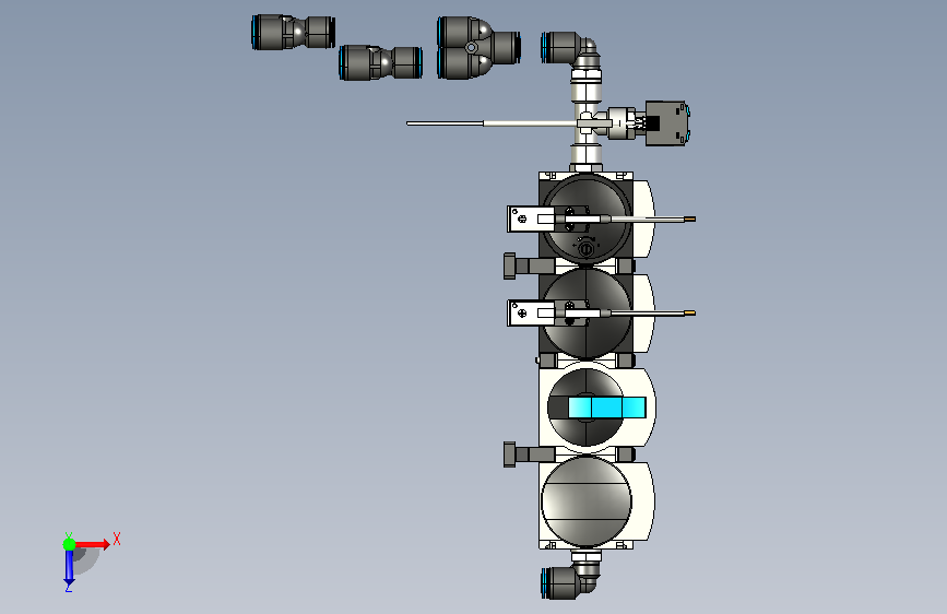 WP气源组件(FESTO)-ST001 俯视图