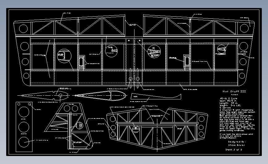 飞机航模HotStuff III Wing