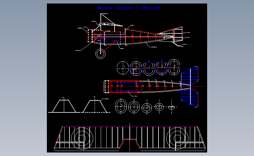 飞机航模Morane Saulnier P