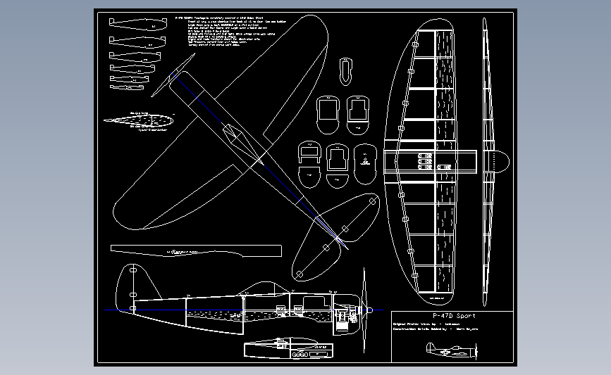 飞机航模P47D Combat