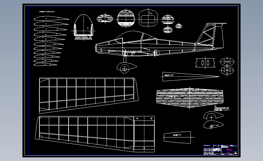 飞机航模Qualt 200 L_AutoCAD_模型图纸下载 – 懒石网