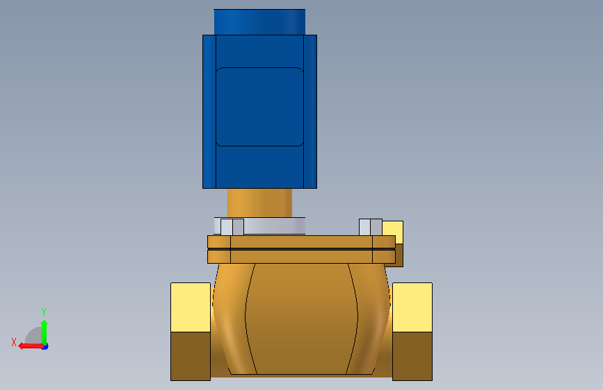 Danfoss EV220B电磁阀_G半寸及1寸_BB线圈 背面视图