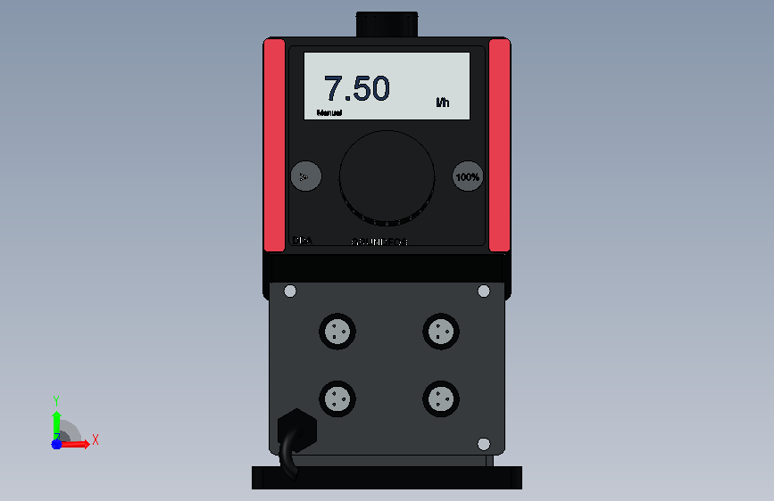 Grundfos DDA7.5-16加药泵_7.5-16_6×4及9×6mm软管 正面视图
