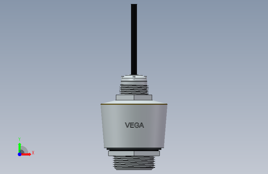 VEGA C21雷达液位计_G-NPT-R一寸半 正面视图