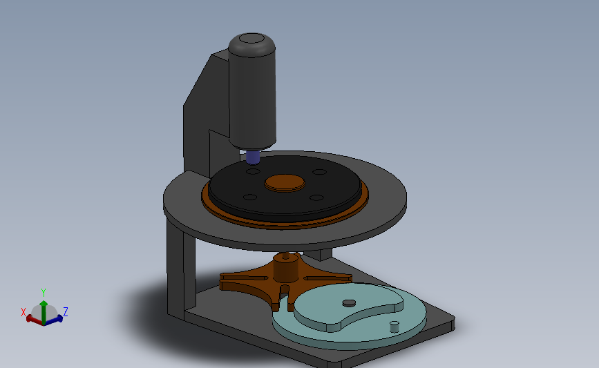 自动回转工位机构 Solidworks 2012 模型图纸下载 懒石网