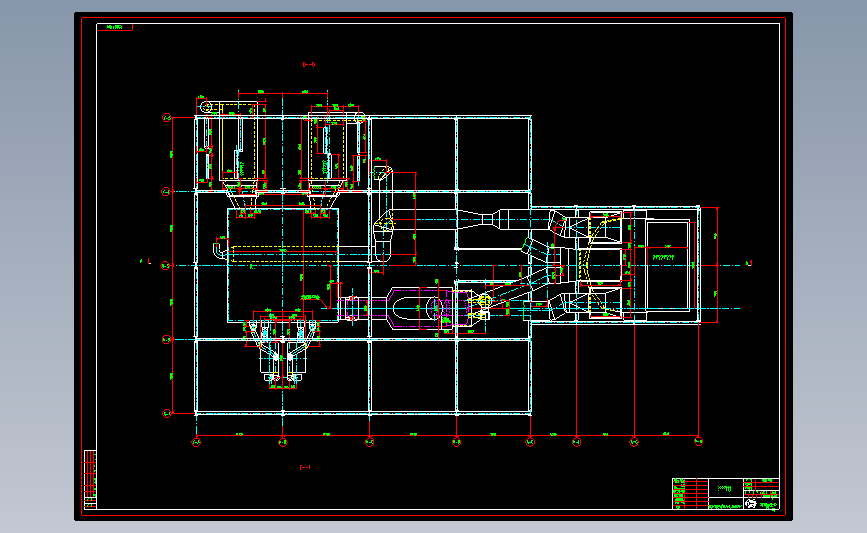 1025吨锅炉总图（四）4j4-1500[1].1194_AutoCAD_模型图纸免费下载 – 懒石网