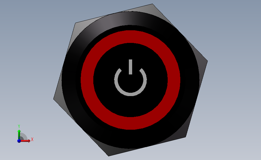 22mm不锈钢按钮_SOLIDWORKS 2016_模型图纸下载 – 懒石网