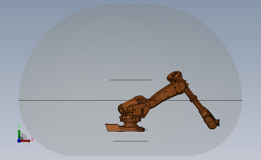 ABB工业机器人3D模型 正面视图