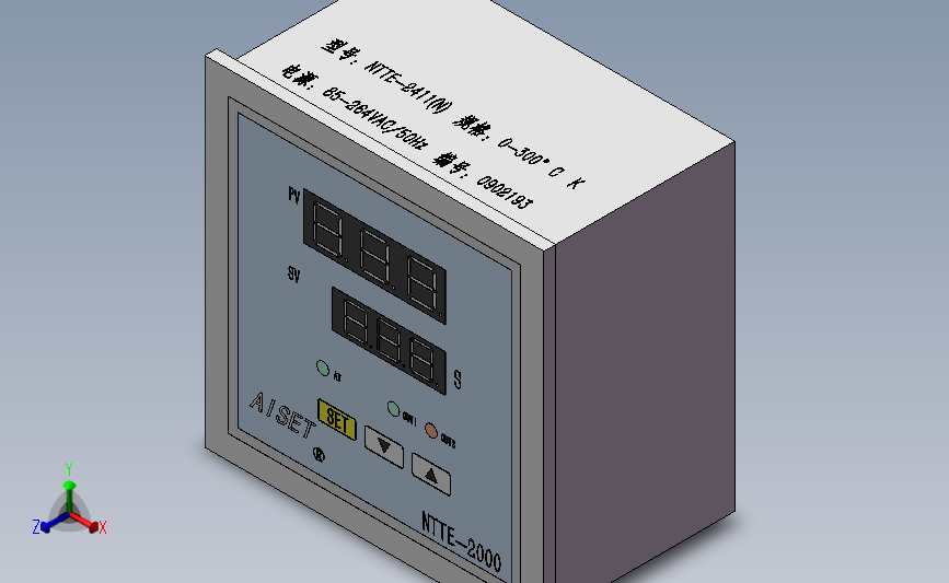 NTTE-2000亚泰温控表