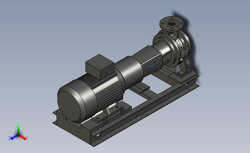 电动抽水泵 3D模型