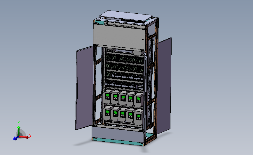 电控柜三维