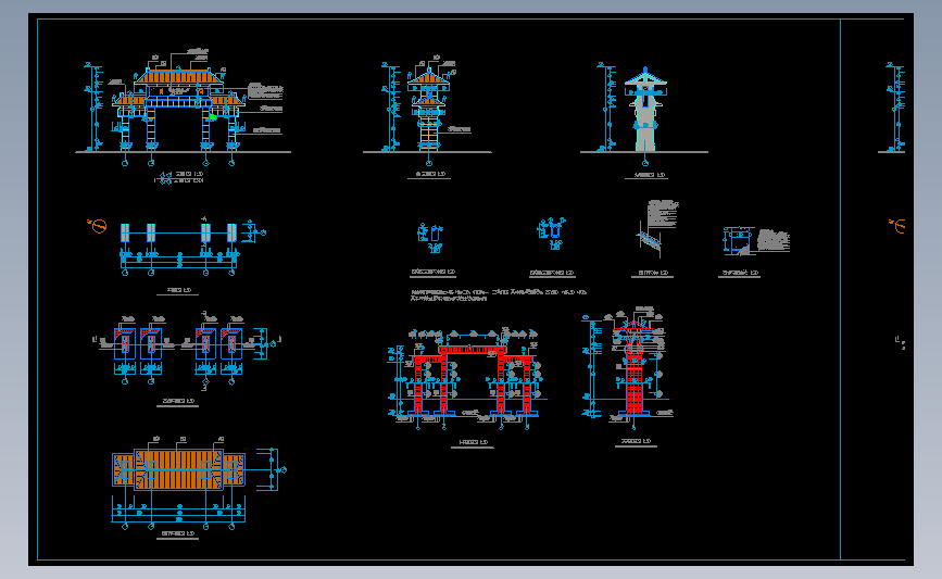 牌坊施工图4