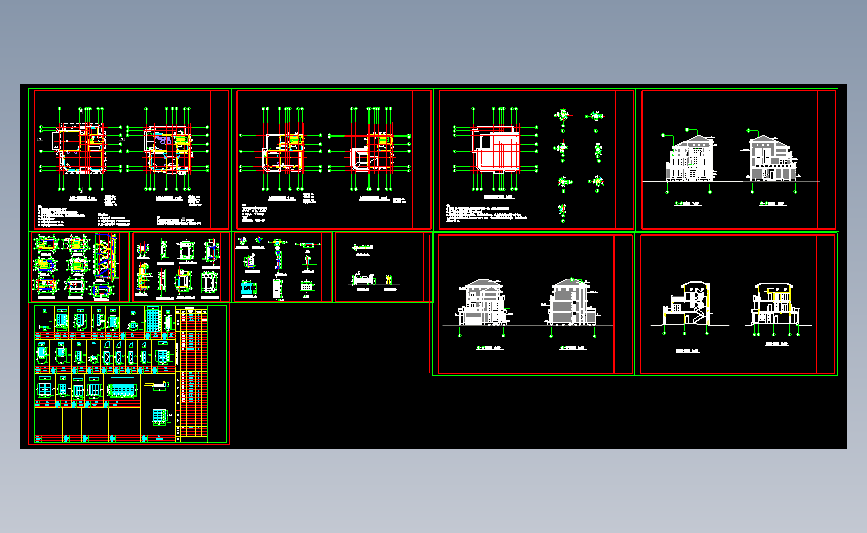 高档别墅施工图