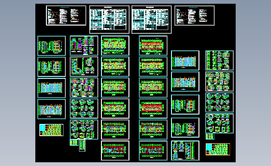 联体别墅建筑施工图