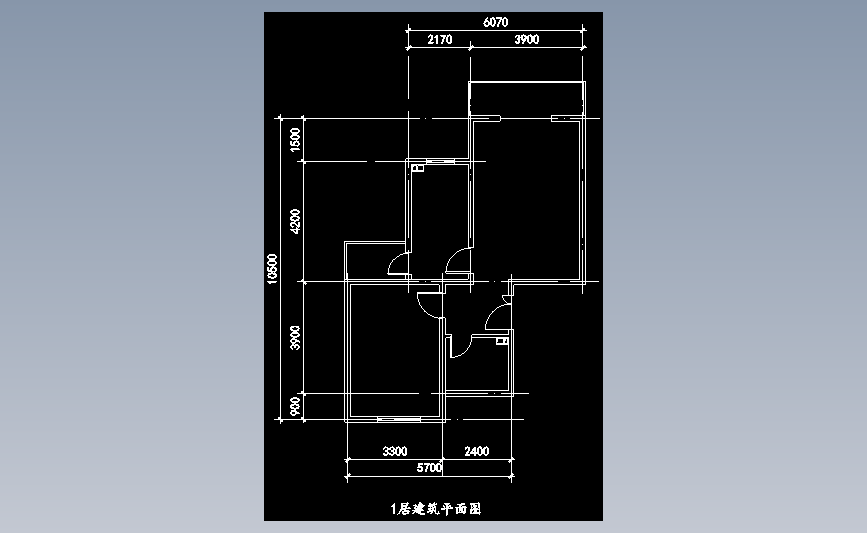 小户型建筑平面图绘制