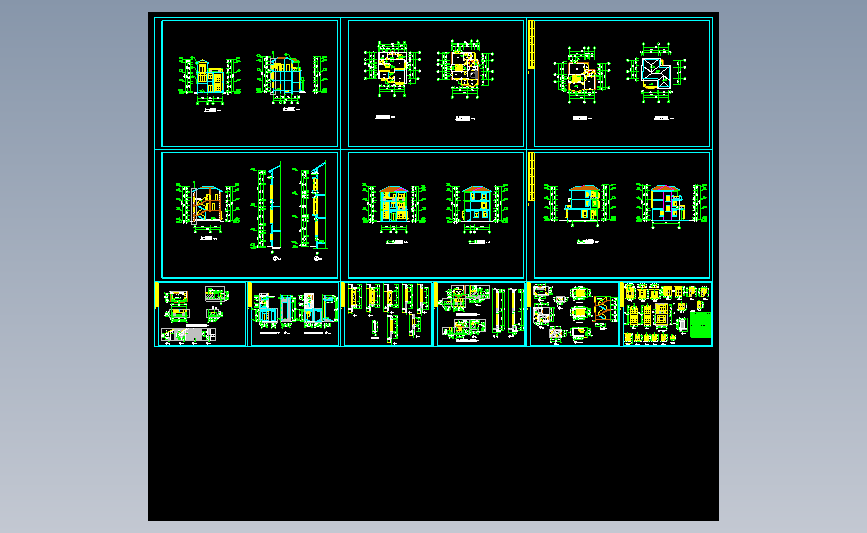 别墅建筑结构施工图