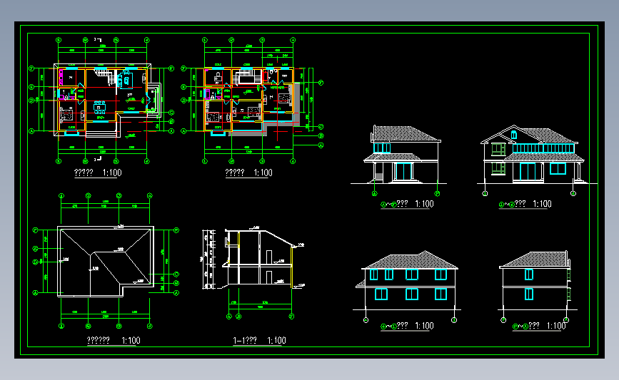 乡村别墅方案及效果图
