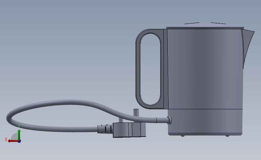 电热水器 背面视图