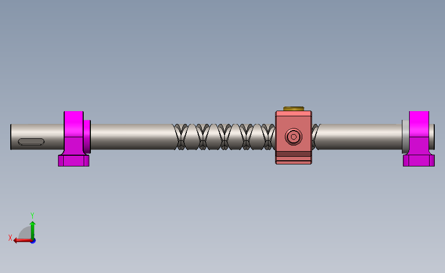 反向螺杆式卷扬机机构 Solidworks 2018 模型图纸下载 懒石网