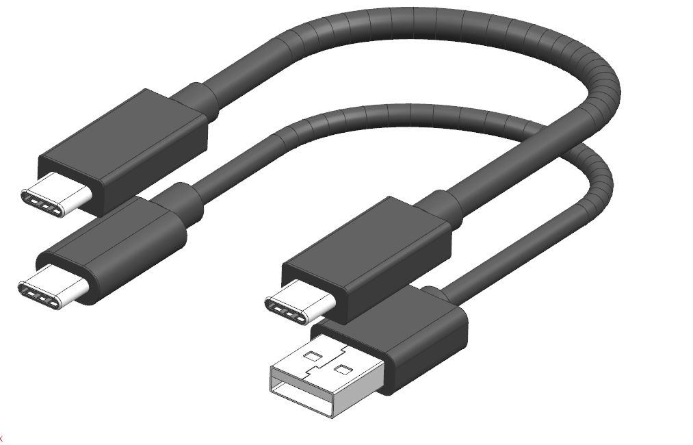 两款快充TYPEC数据线