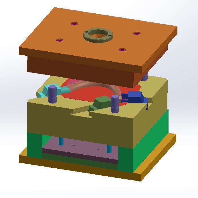 注塑模具3D图设计