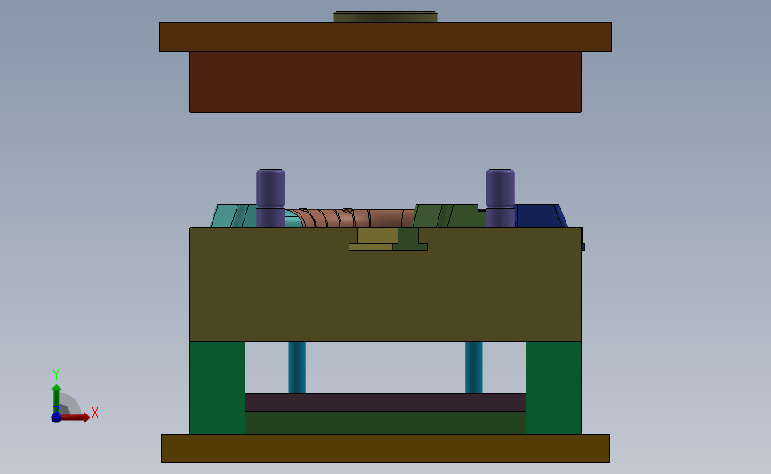 注塑模具3D图设计