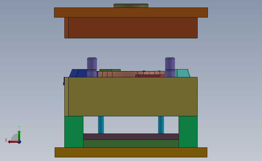 注塑模具3D图设计