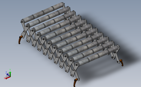 移动式剪式滚筒输送机