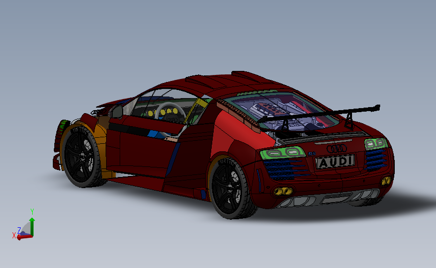 奥迪 R8汽车模型SW