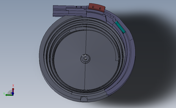 变轨进料震动盘设计模型