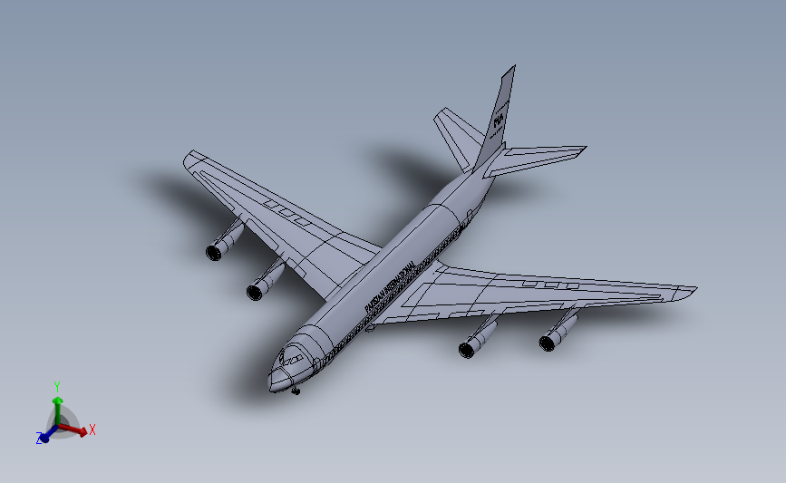 波音707-300C客机设计模型