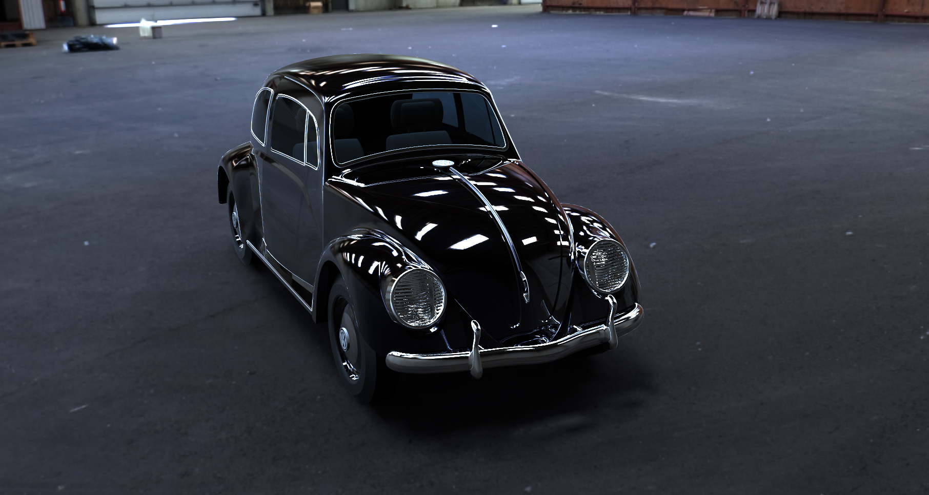 大众甲壳虫汽车模型SW