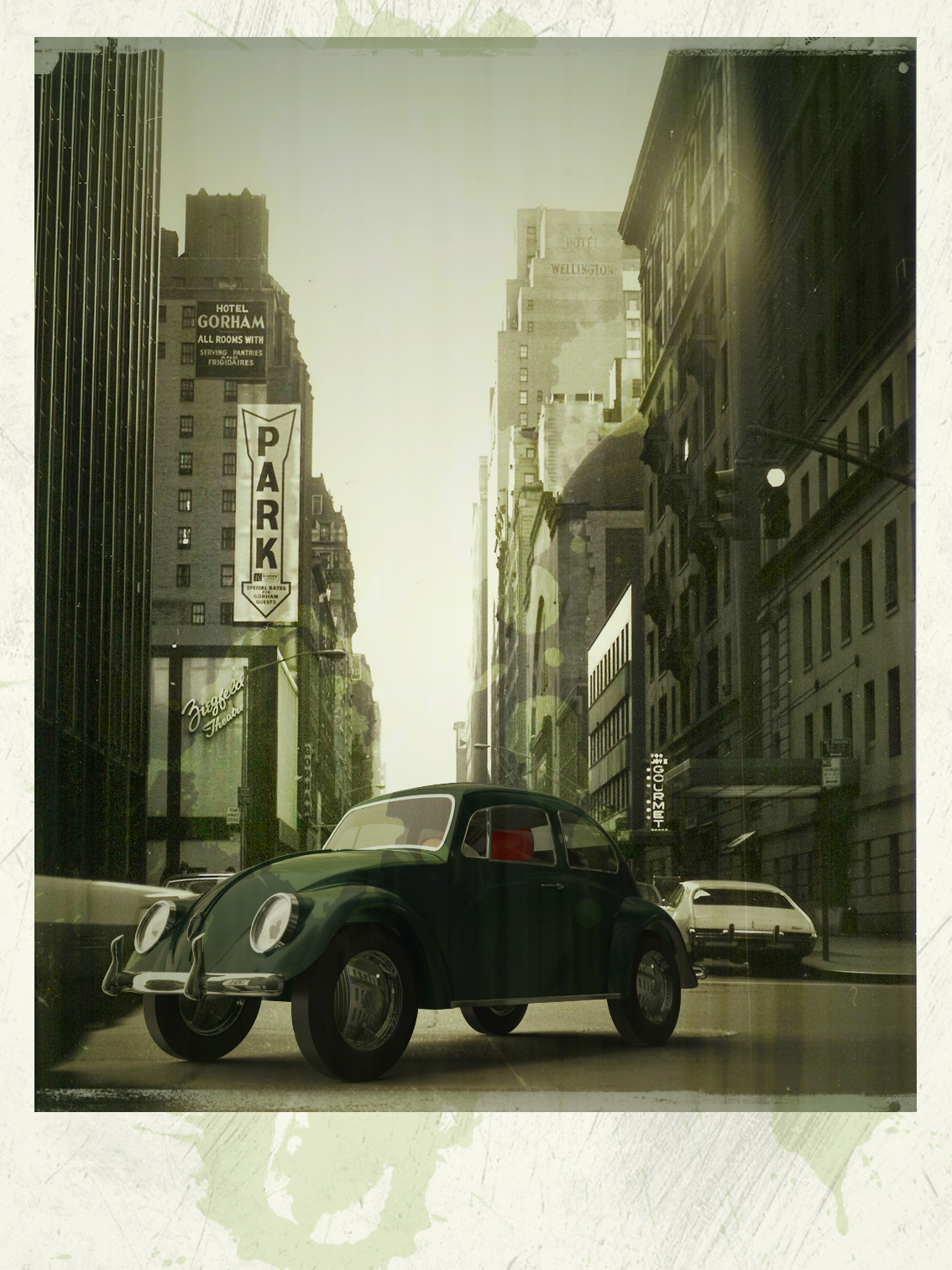 大众甲壳虫汽车模型SW