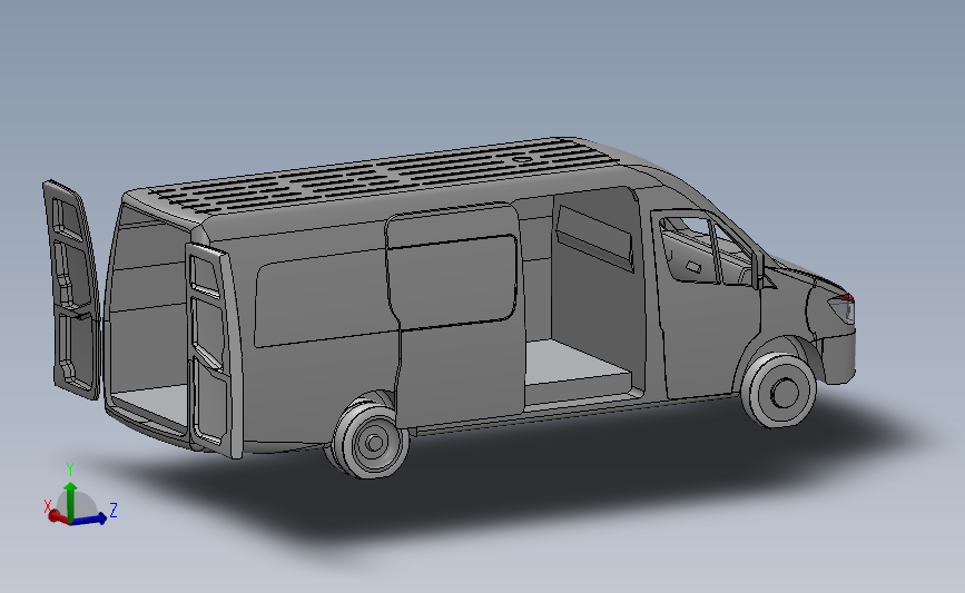 货车模型-奔驰汽车 Sprinter 519 CDI_SOLIDWORKS 2014_模型图纸下载 – 懒石网